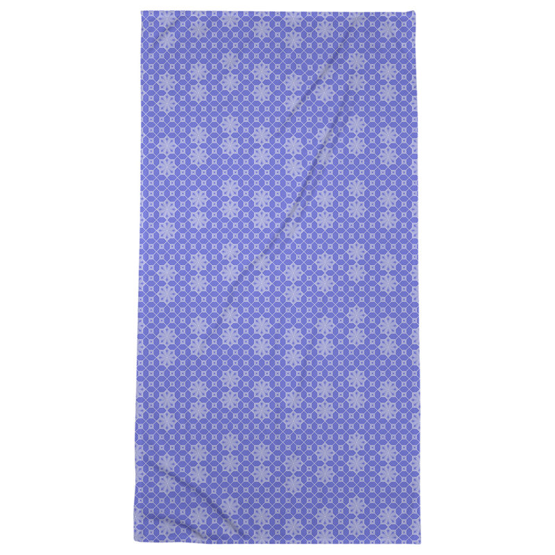 Serviette de bain classique en treillis, bleu