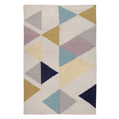 Aphrodite Rectangle 100 cm x 140 cm Geometric Hand Woven Area Rug