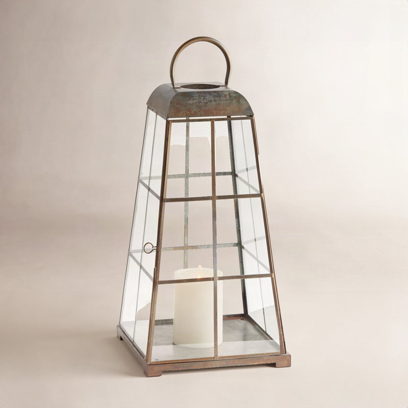 Alansont Lantern Small, 21.75" H x 10" W x 10" D