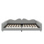 Sherpa Fabric Sofabed, Upholstered Daybed With Cloud-Shaped Backrest, No Box-Spring Needed-1578509522-1578509521