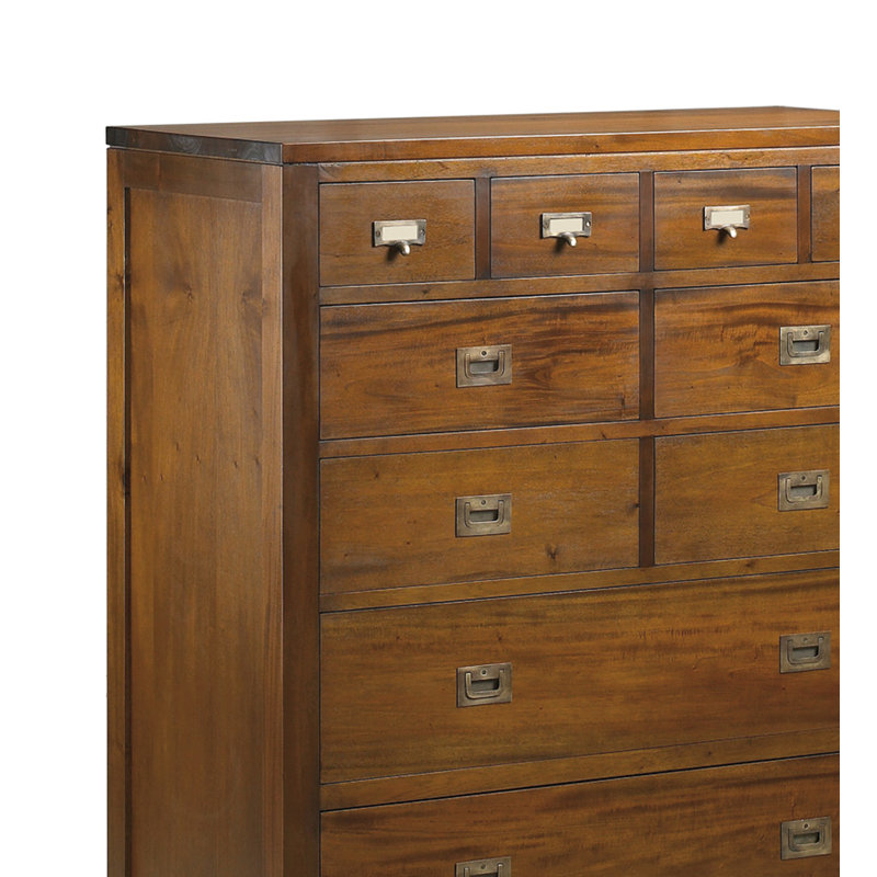 Flamingo Solid Wood 100 cm W Chest of 10 Drawers