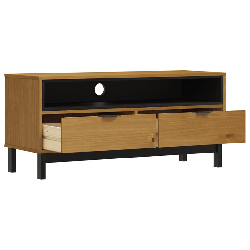 Malyka TV Cabinet FLAM Solid Wood Pine