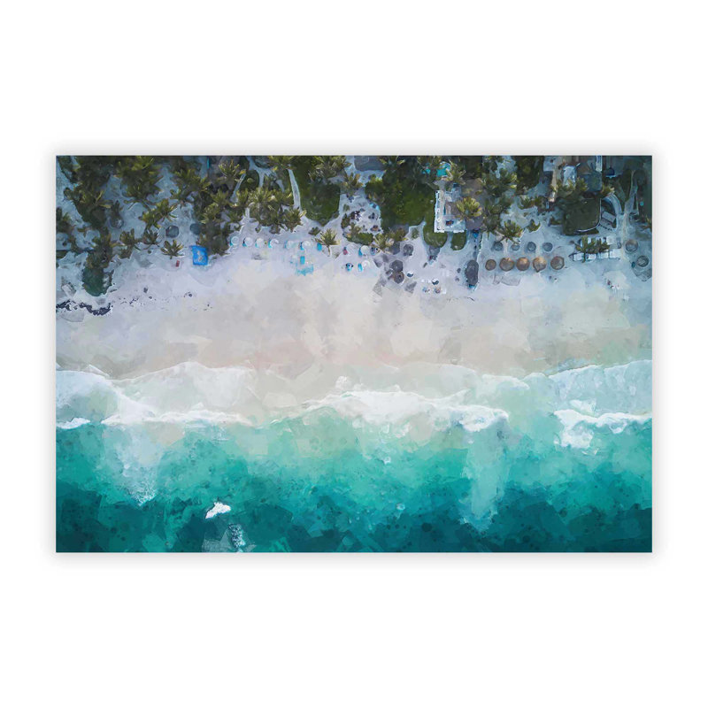 Tulum Mexico Beach - Frameless Print, 59.4 cm H x 84.1 cm W