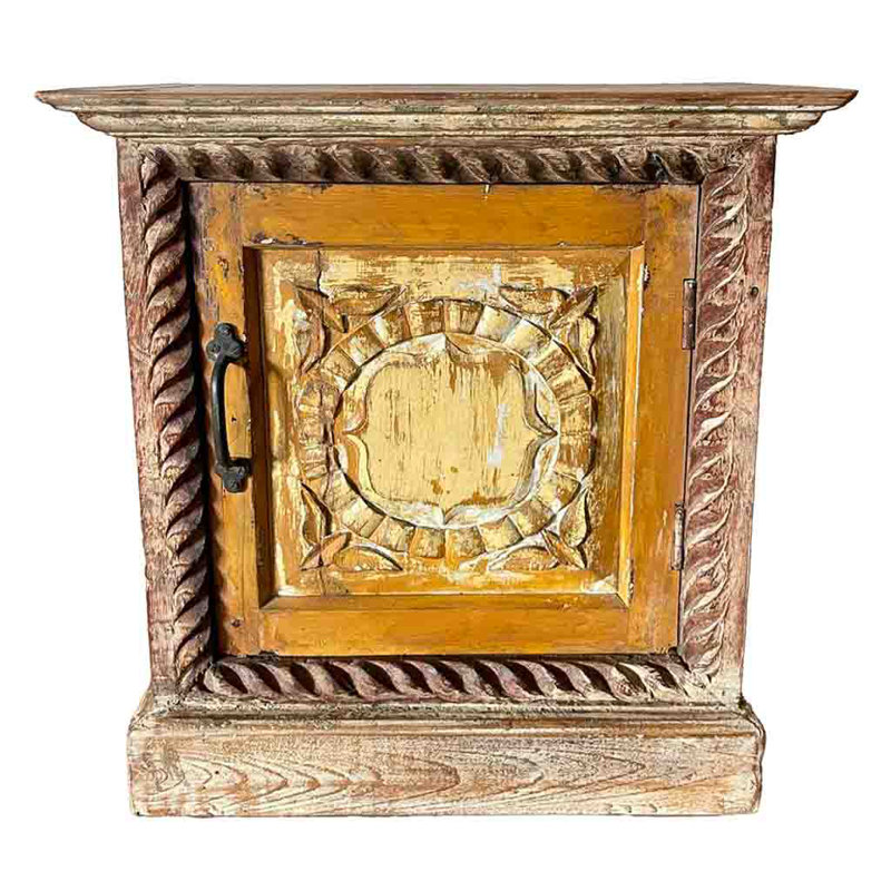 Adelajde 50cm W Solid Wood Bedside Table