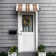 Awntech Charleston Acrylic Fabric Awning with Iron Scroll Arms