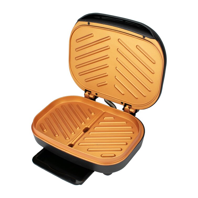 Brentwood 9'' Non Stick Electric Grill Sandwich Maker & Panini Press