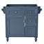 Meuble-lavabo moderne bleu avec rangement spacieux et tiroir basculant