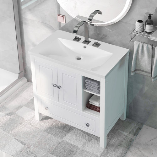 Aoche 30'''' Single Bathroom Vanity Base Only & Reviews | Wayfair