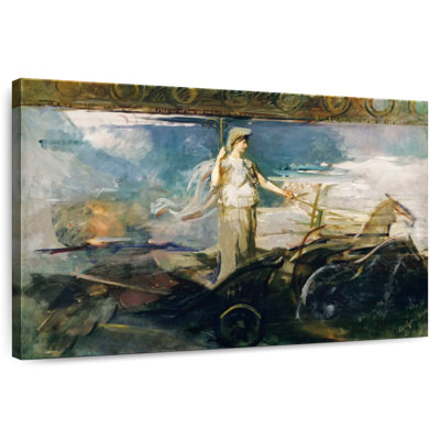 Leisha Minerva dans un char, 1894