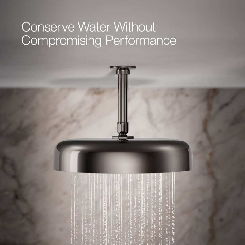 Statement™ 2.5 GPM Round 12 in. Rainhead with Katalyst Air-Induction Technology, Vibrant Titanium