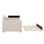 Twin Size Upholstered Daybed With Storage Armrests, Trundle And Bluetooth Audio System-1460889258