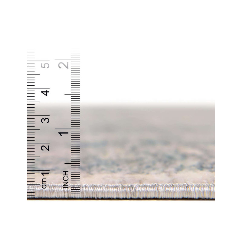 Tapis traditionnel gris Menands, Rectangle 2 pi 2 po x 3 pi 1 po