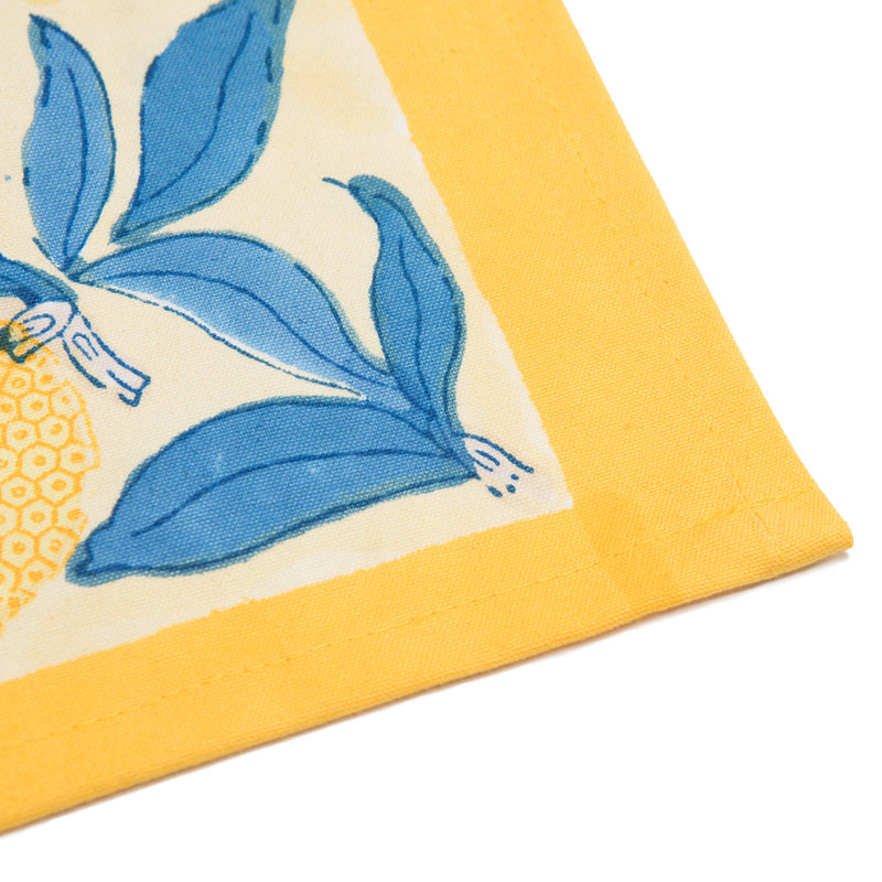 Lemon Tree Cotton Floral Rectangle Placemat