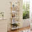 Industrial Square Pipe Shelf 5 Tier 11.8in Wall-Mount for Bedroom-551399636-551399637