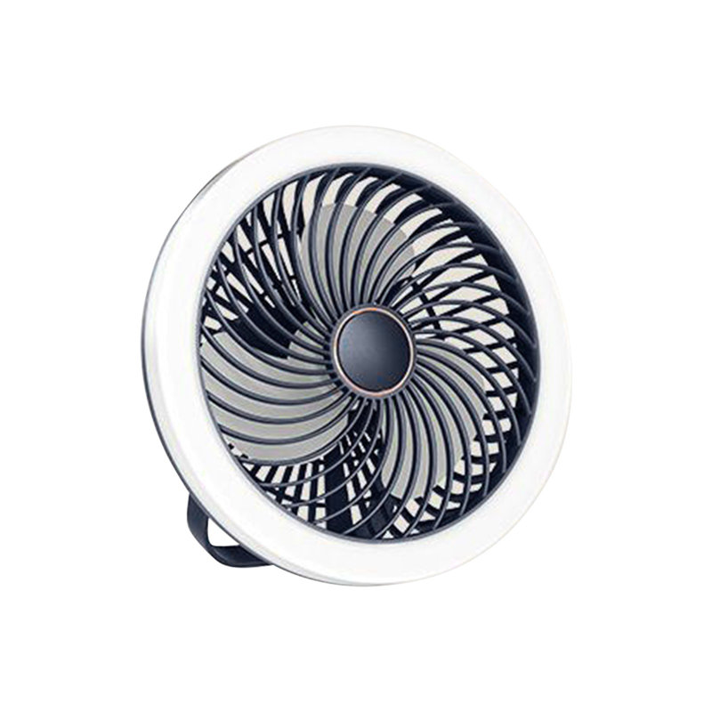 Ventilateur de plafond à lumière basse avec ventilateur fermé KBndieu, Bleu