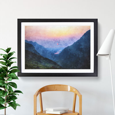 Sunset In Snowdonia In Wales - Single Picture Frame Painting on MDF