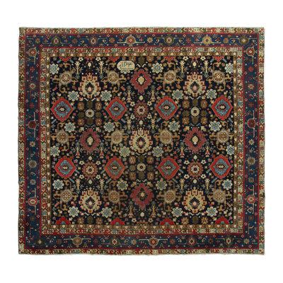 Antique One-of-a-Kind 11'5x12'7 Hand Knotted Area Rug