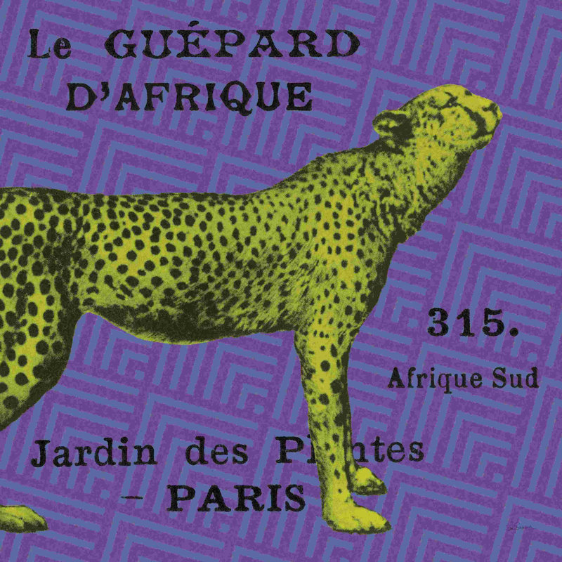 Léopard safari vif, H 12 po x l 12 po, Non, Toile tendue