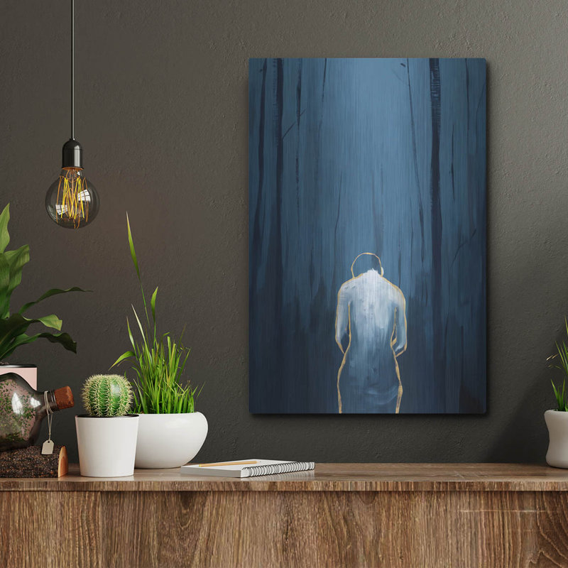 Art mural en métal Winston Porter «Sadness» par Andreas Magnusson, H 16 po x l 12 po