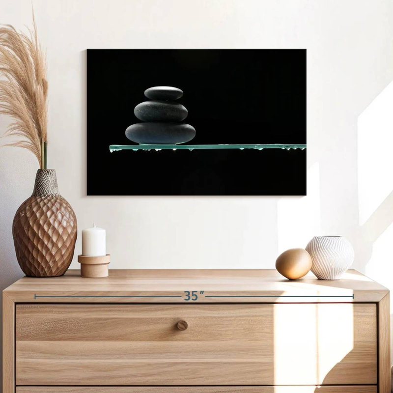 Kerrick Stacked Zen Pebbles, 16" H x 24" W
