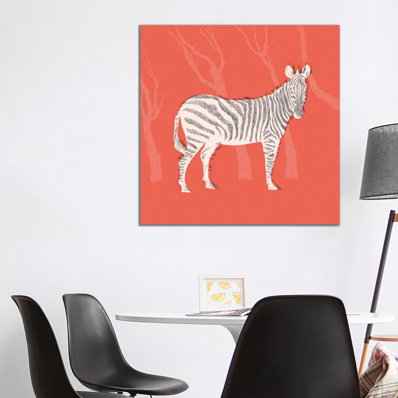 Plains Zebra I 1 Piece Wrapped Canvas Wall Art, 93.98 cm H x 93.98 cm W x 1.91 cm D
