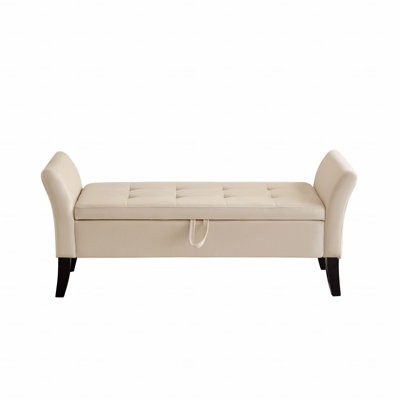 51.5" Bed Bench With Storage Function
