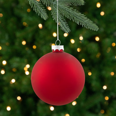 2-Finish Glass Christmas Ball Ornament