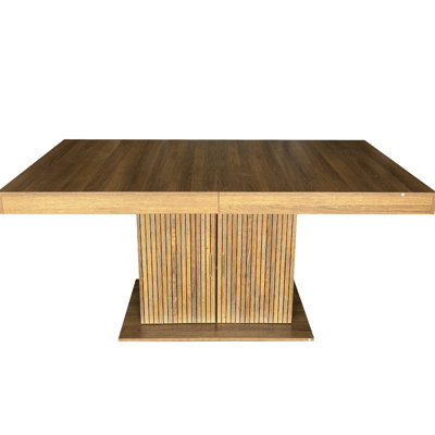 Table de salle à manger moderne extensible et facile à ranger pour 6 à 10 personnes, idéale pour les réunions de famille