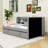 Twin Upholstered Daybed with USB Ports, Twin Trundle and Shelves-521188018