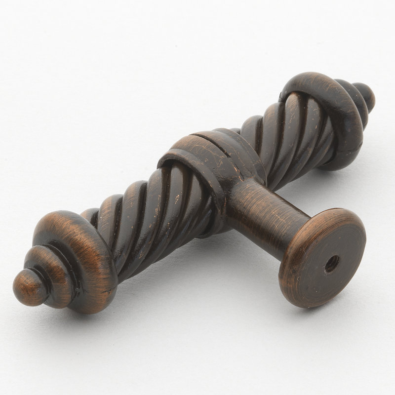 Poignée fantaisie 3,5 po (ensemble de 10), Bronze rustique, 10