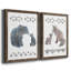 «Little Man Cave Bears», ensemble de 2 reproductions d'art-221535608-221535625-221535626