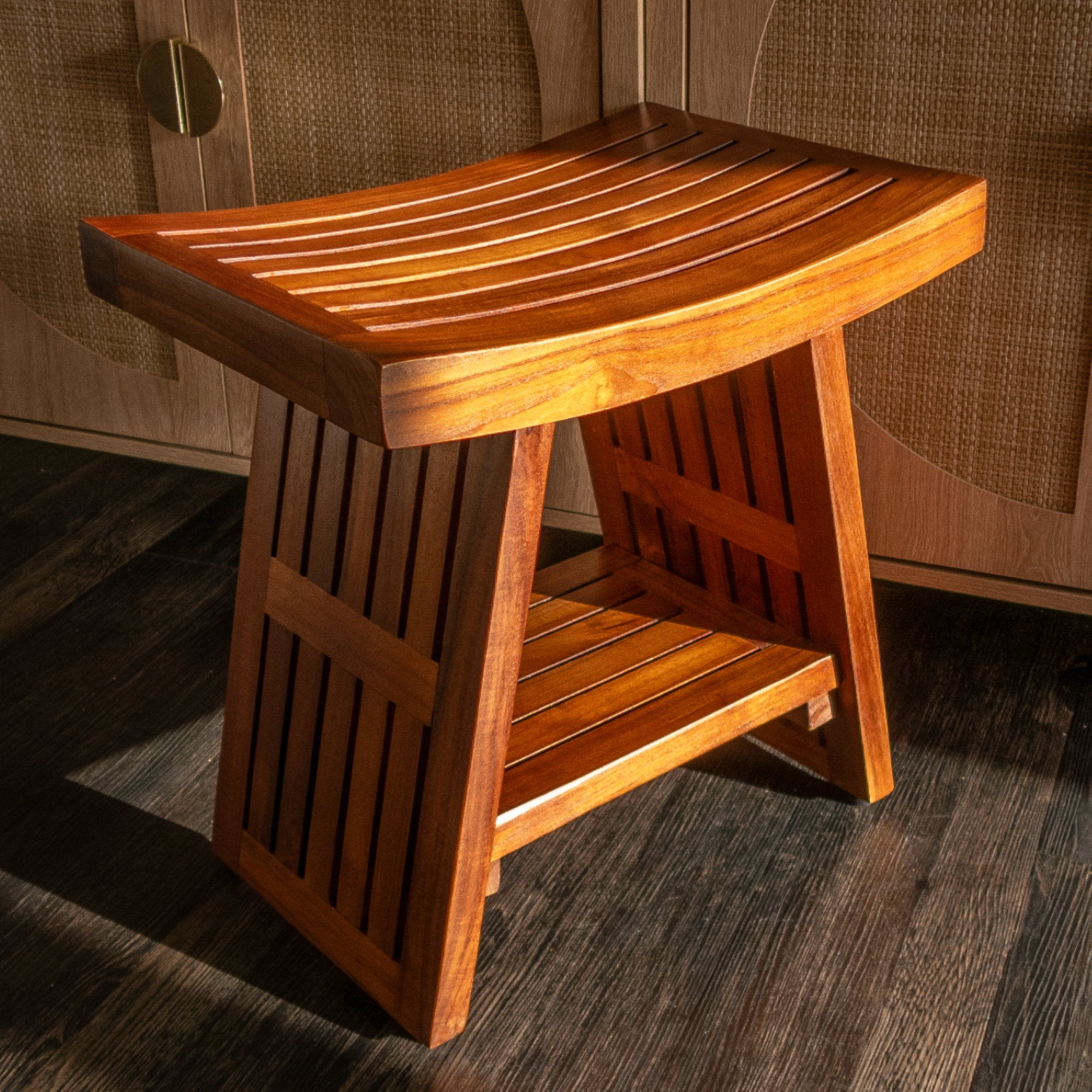 Wildon Home® Sodhi Teak Shower Bench & Reviews | Wayfair