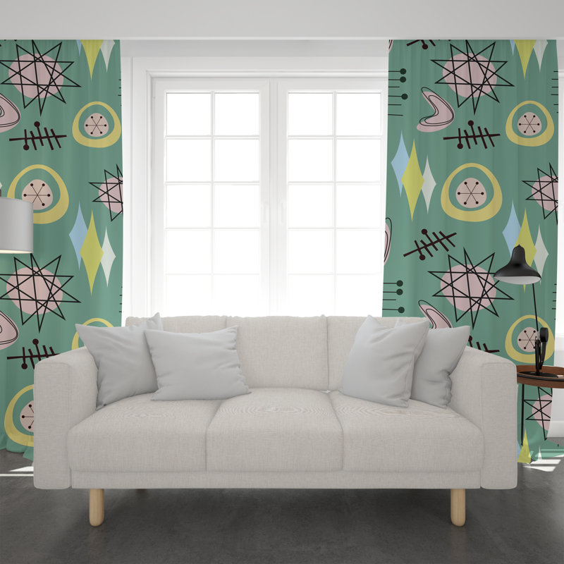 Paire de rideaux obscurcissant en polyester Castleford, L 20 po x H 52 po