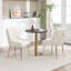 Chaise d'appoint rembourrée en velours Mayreli-1841683238