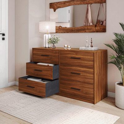 6-Drawer Dresser With Large Fabric Drawers