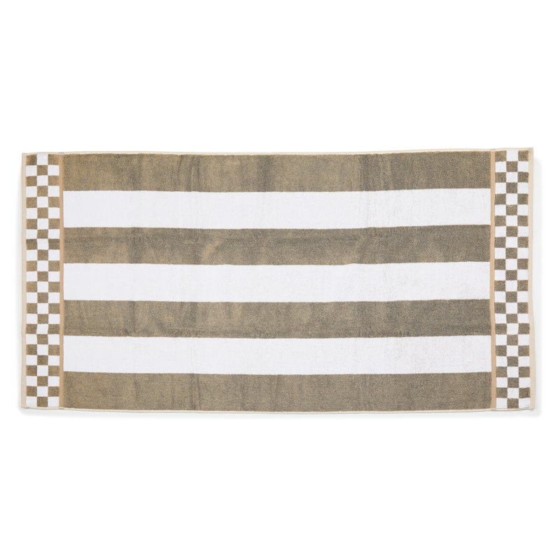 Plum Stripe Bath Towel, Brown/White