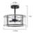 Jairdan 3-light Drum Semi Flush Mount
