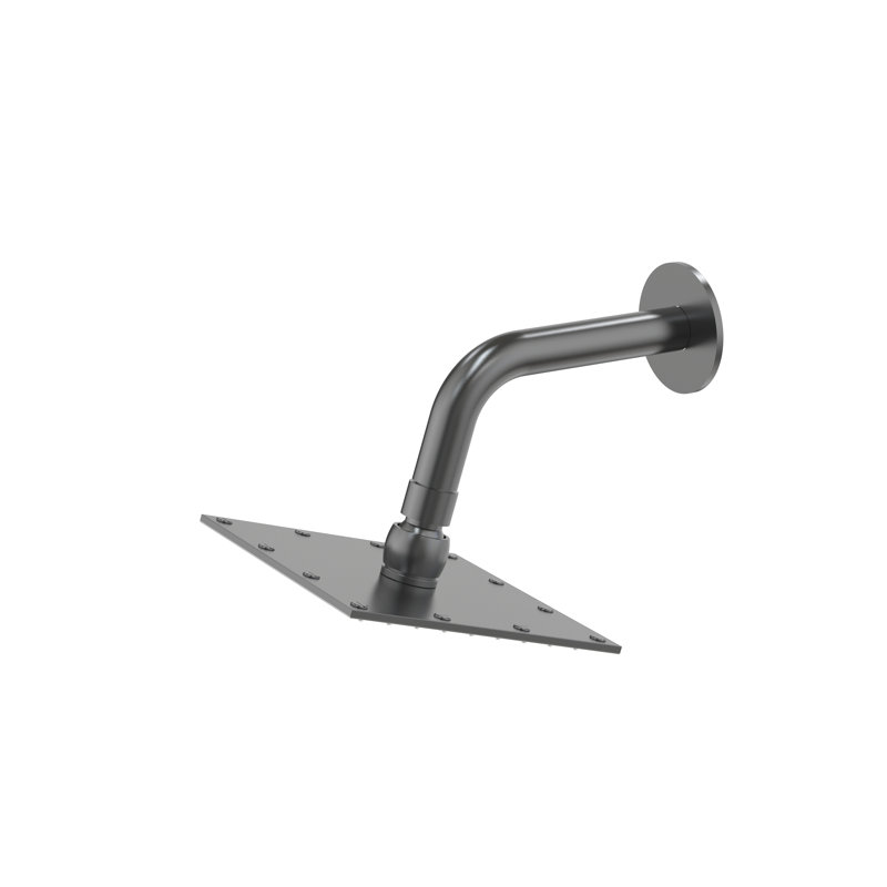 Pomme de douche entièrement réglable et autonettoyante, Noir mat