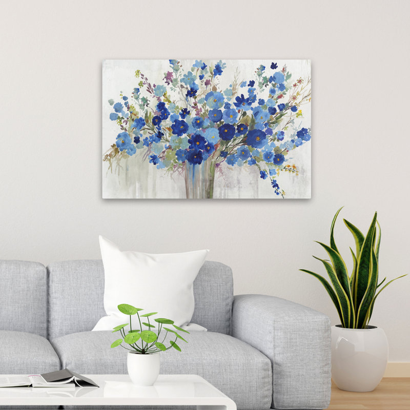 Fleurs et bouquet vœu d'art, H 24 po x l 36 po