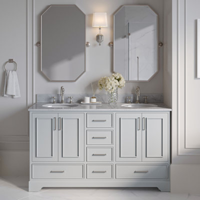 Ensemble de meuble-lavabo double avec dessus Abita 61