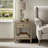 Victoria Light Natural 1-Drawer Solid Wood Nightstand with Open Lower Shelf-113430437