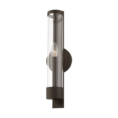 Castleton Steel Candle Wall Light