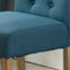 Ensemble de 2 chaises de salle à manger en bois capitonné Habit, bleu