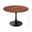 Table de salle à manger moderne à piédestal avec plateau en bois aggloméré durable et base en acier robuste - Parfait pour les cuisines et les salles à manger-1201321168-1104570691-1135786898