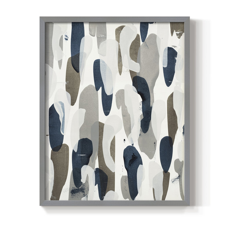 River's Run, reproduction encadrée - bois massif, Gris, H 21 po x l 17 po
