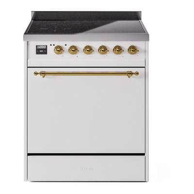 Cuisinière à induction 30 pouces avec 4 éléments à induction (porte pleine) ILVE Nostalgie II Series