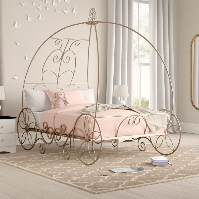 Lit à baldaquin standard Eastep par Viv + Rae ™, Simple, Doré champagne