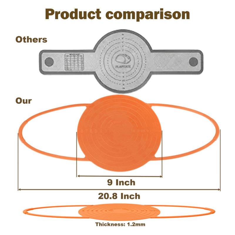 Silicone Bread Sling For Oven Non-Stick Round, Orange