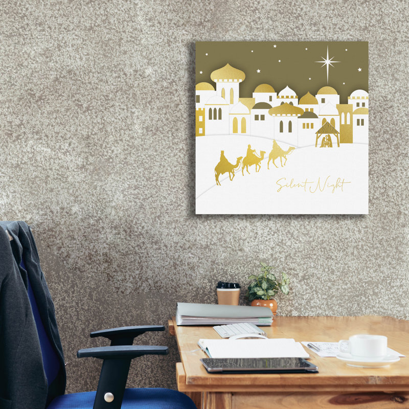  «Silent Night» par Elle Media Group, art mural sur toile, 26 po x 26 po