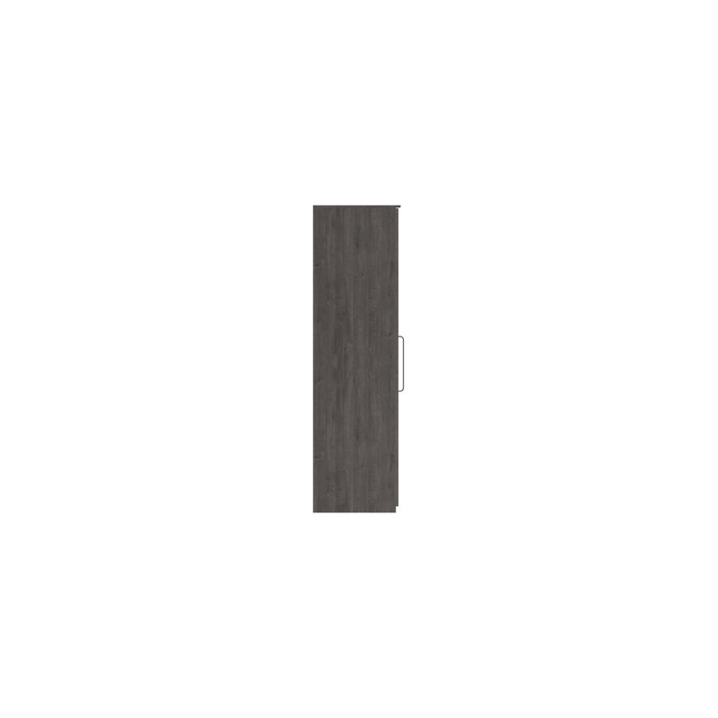 Bushnell 3 Door Manufactured Wood Wardrobe, Dark Grey
